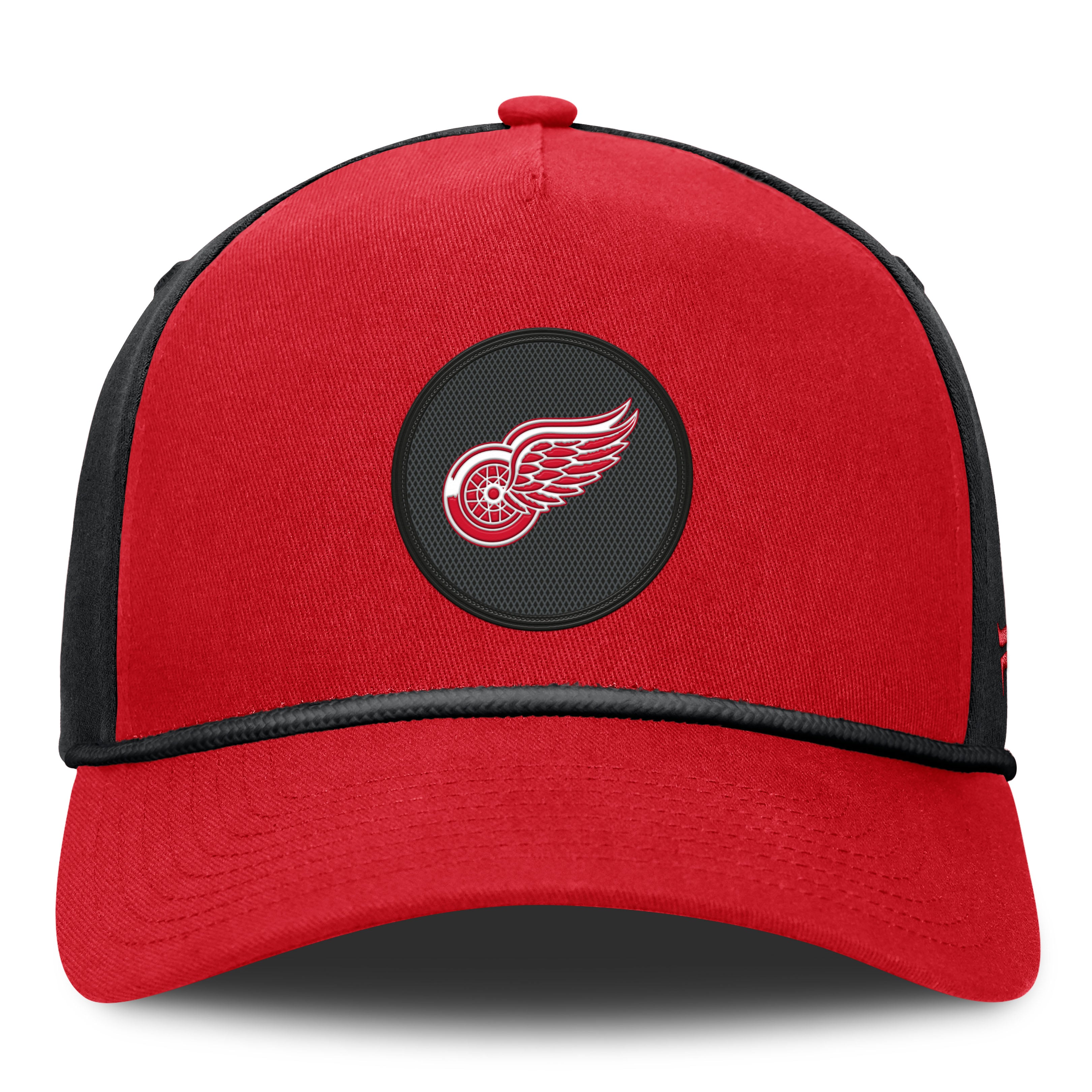 Men's Fanatics Red/Black Detroit Red Wings Authentic Pro Rink A-Frame Adjustable Hat