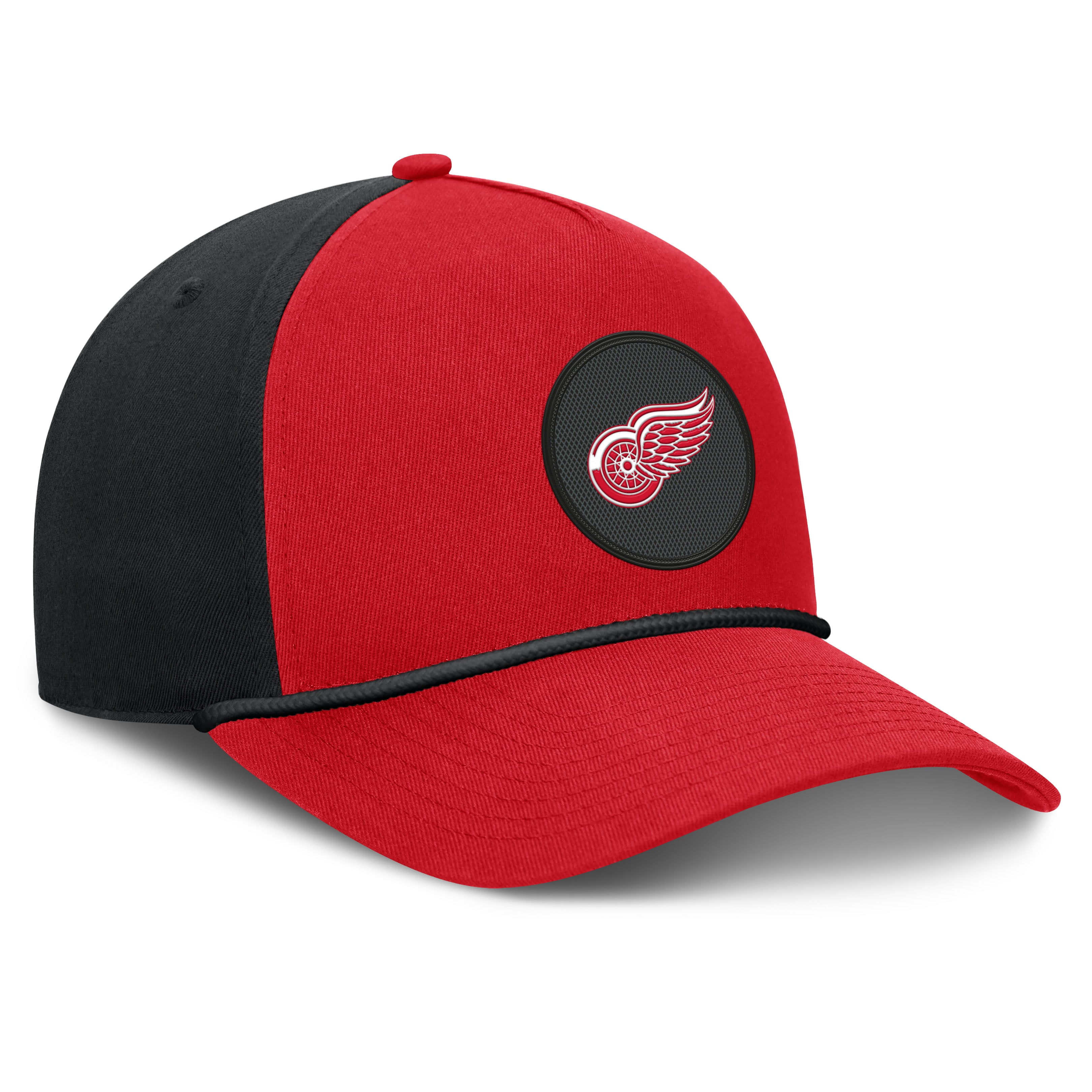 Men's Fanatics Red/Black Detroit Red Wings Authentic Pro Rink A-Frame Adjustable Hat
