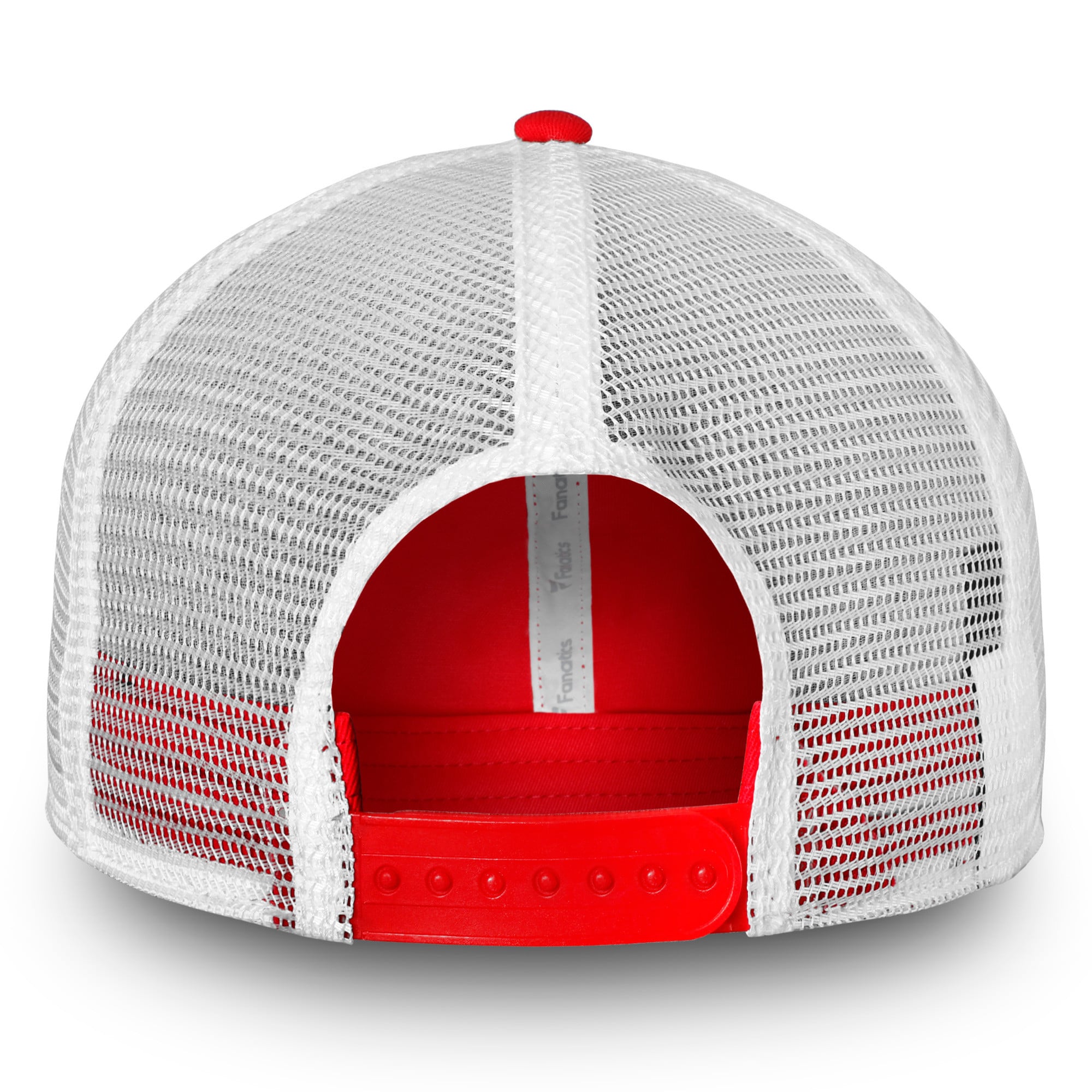 Men's Fanatics Red/White Detroit Red Wings Core Primary Logo Trucker Adjustable Hat