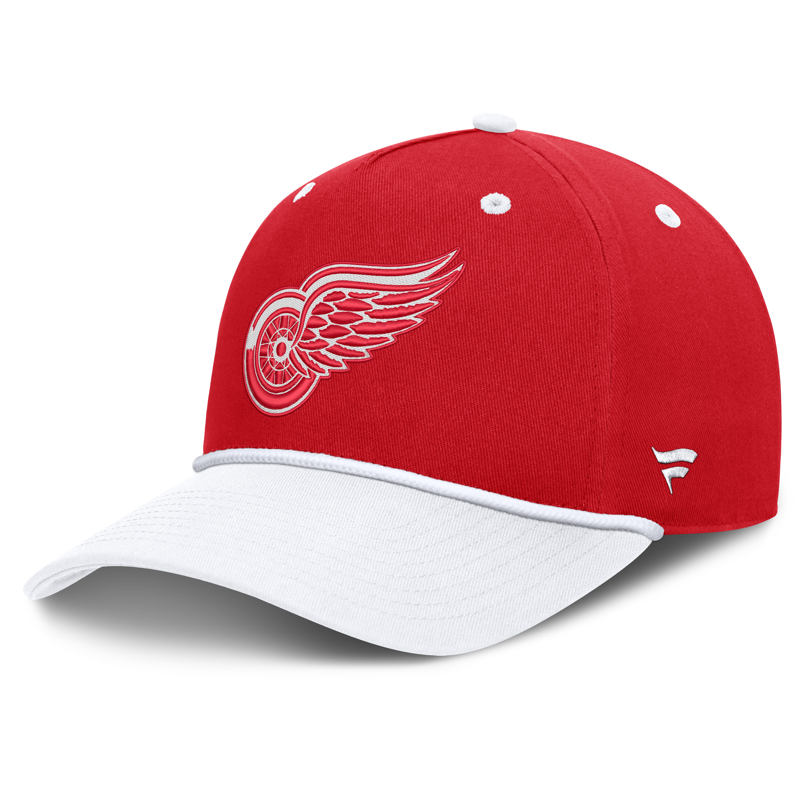 Men's Fanatics Red/White Detroit Red Wings Fundamental Power Play A-Frame Adjustable Hat