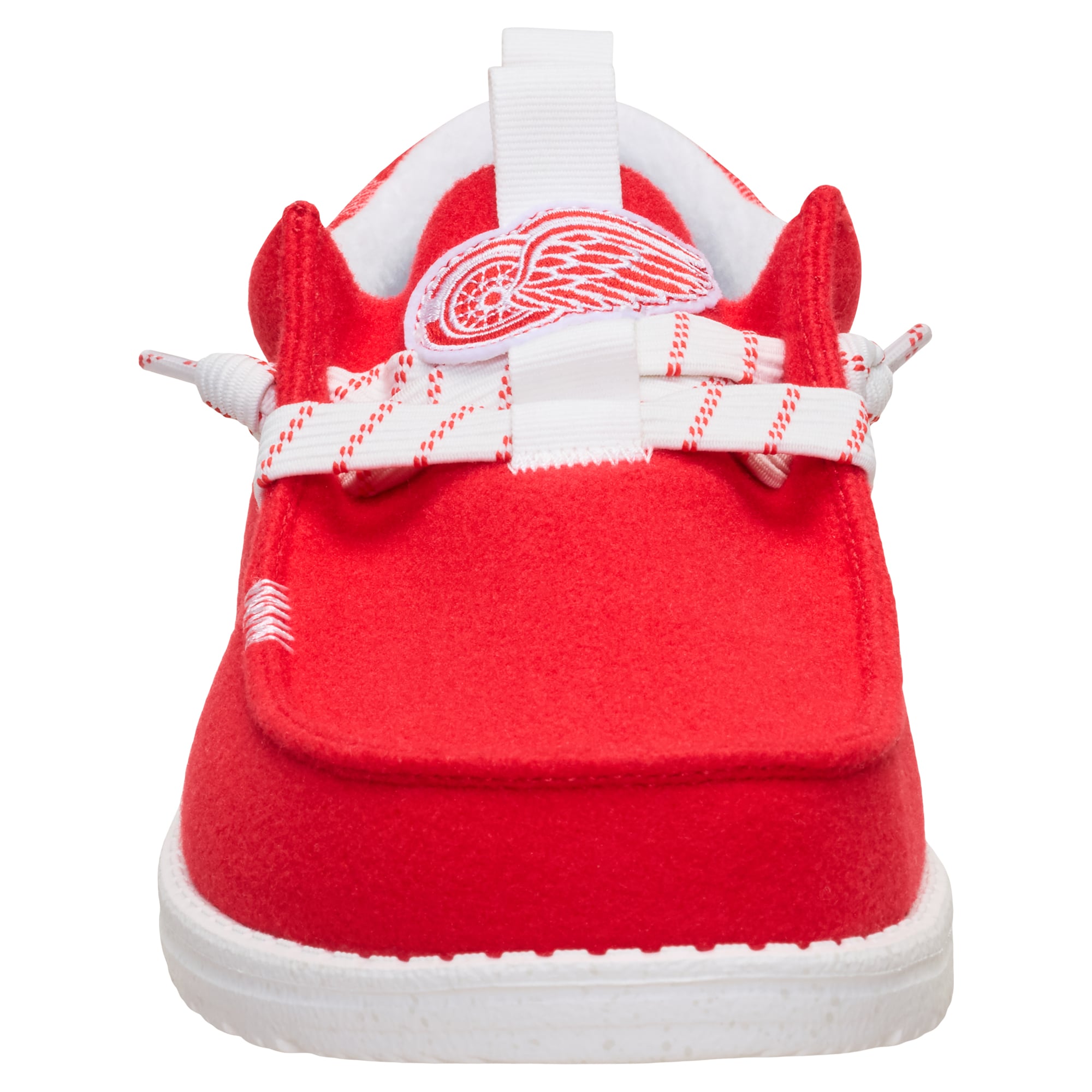 Chaussures décontractées à enfiler pour hommes Hey Dude Red Detroit Wings Wally Funk