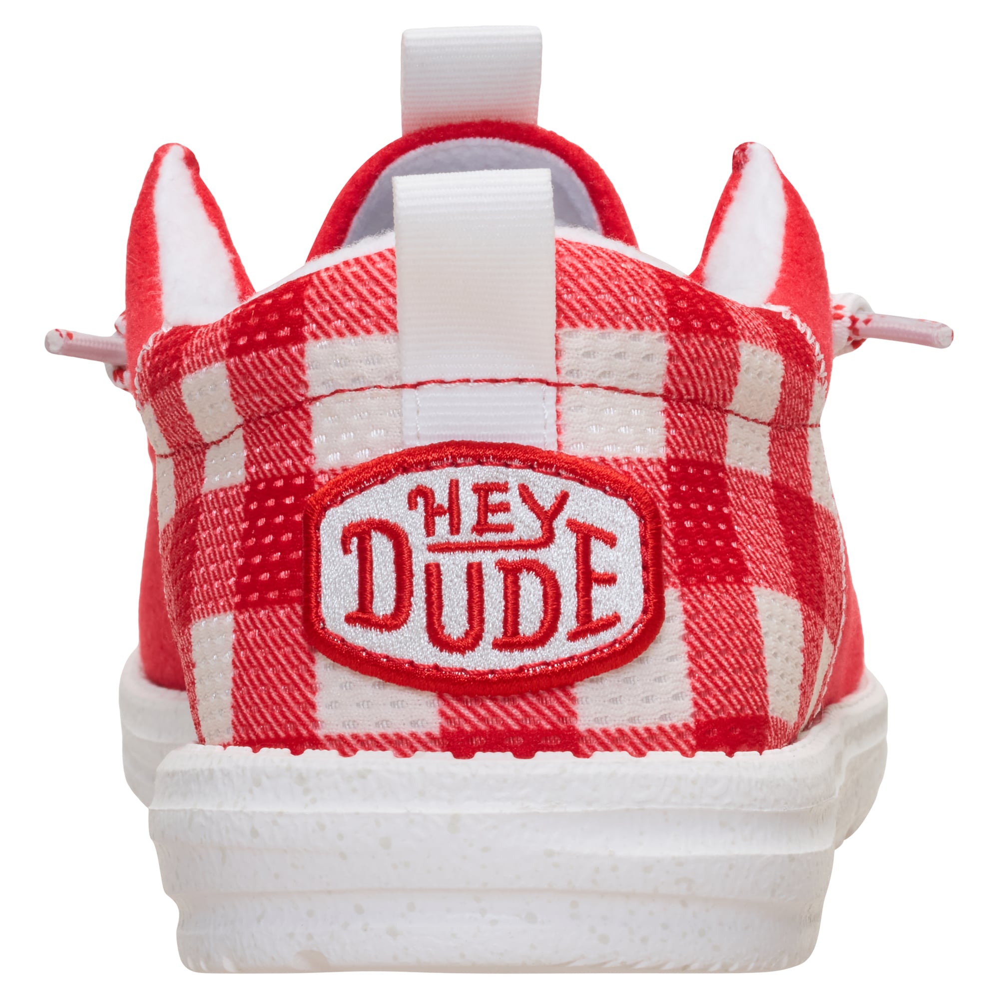 Chaussures décontractées à enfiler pour hommes Hey Dude Red Detroit Wings Wally Funk