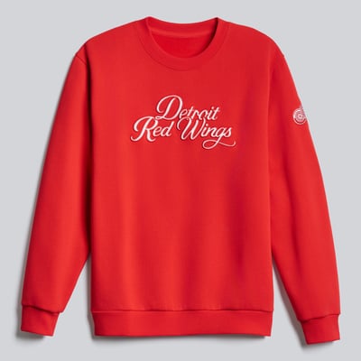 Men's Detroit Red Wings lululemon True Red Steady State Crew Sweatshirt