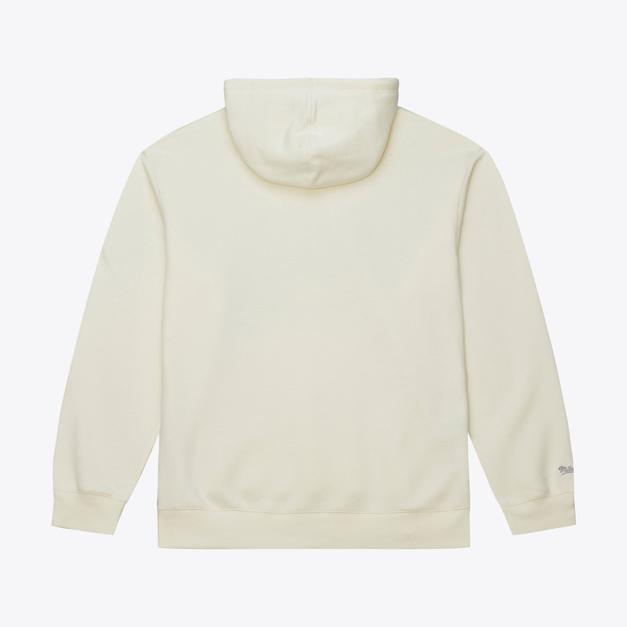Sweat à capuche en polaire Mitchell & Ness crème pour homme