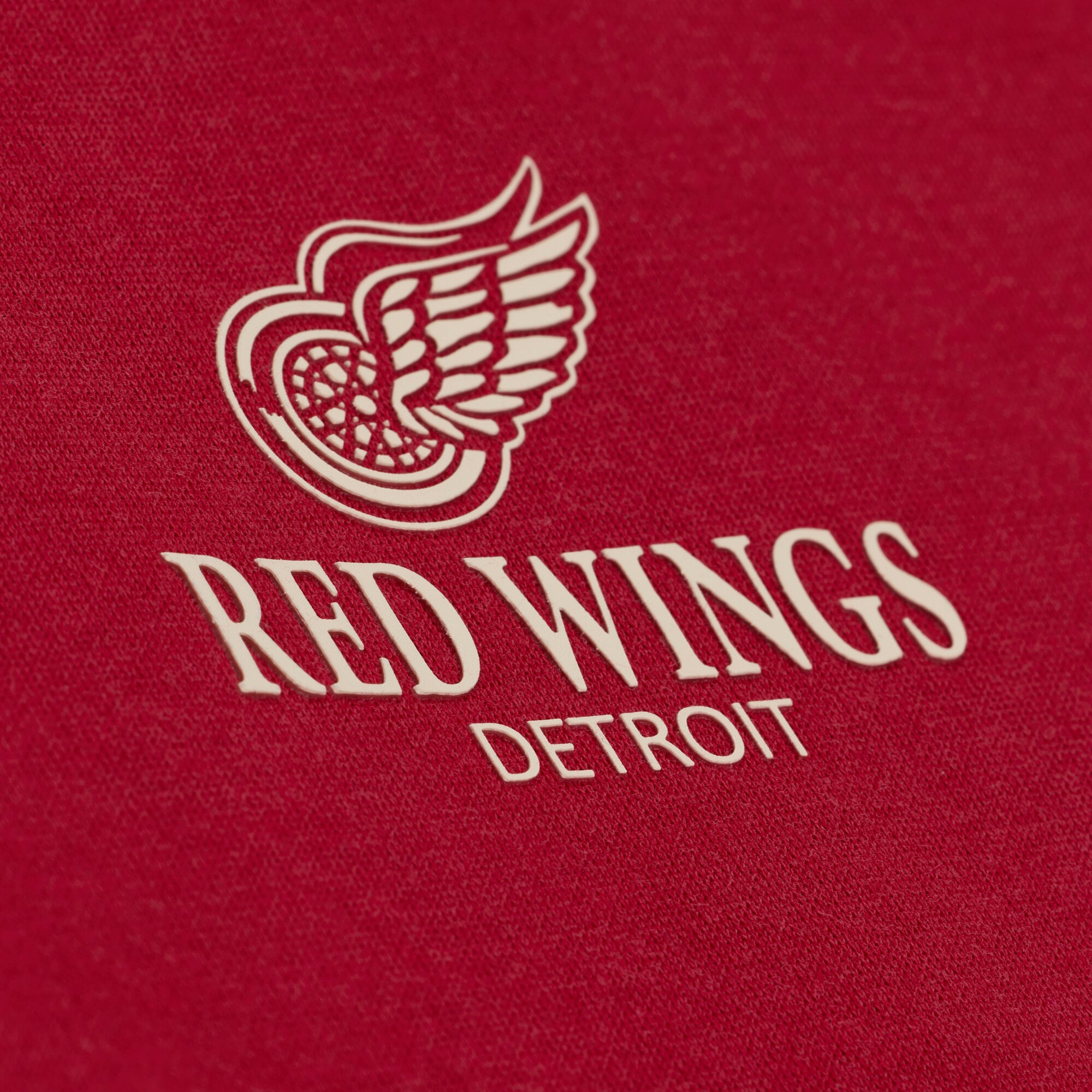 Men's Mitchell & Ness Red Detroit Wings Core Essentials Hoodie