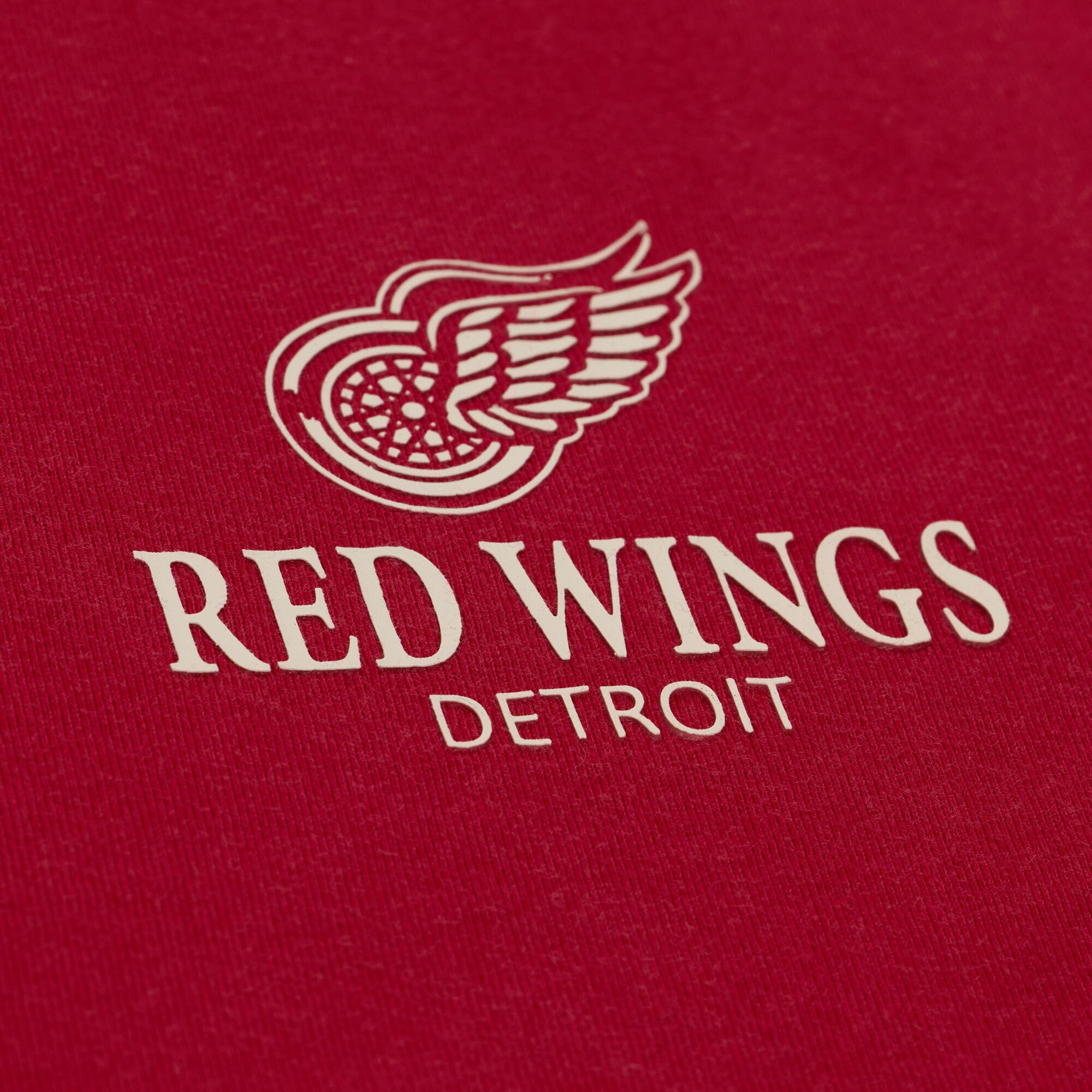 T-shirt Mitchell & Ness rouge Detroit Red Wings Core Essentials pour homme