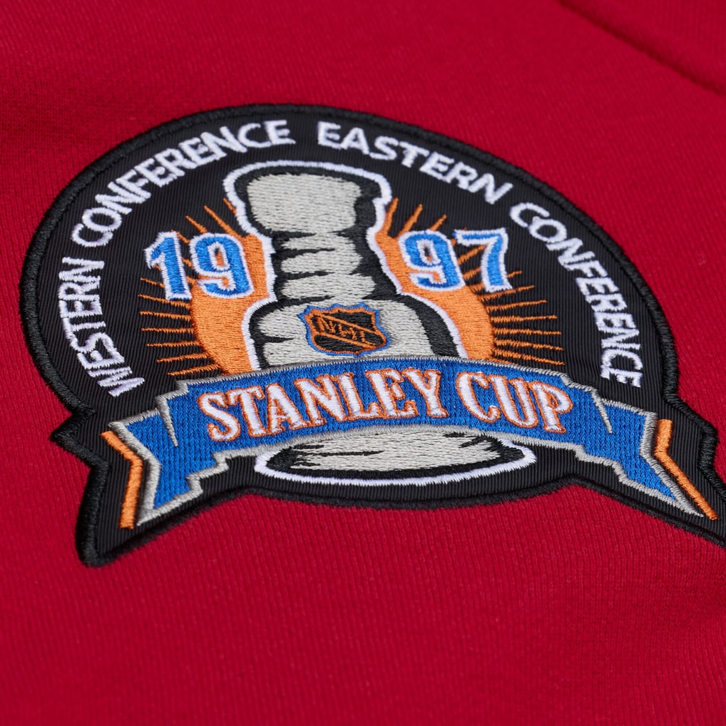 Men's Detroit Red Wings Steve Yzerman Mitchell & Ness Scarlet 1997 Name & Number Premium Pullover Hoodie