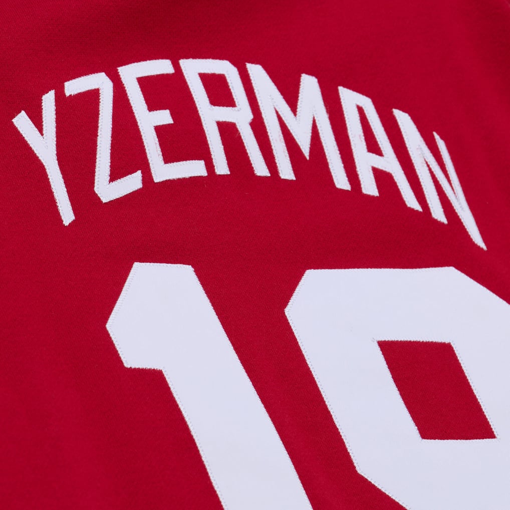 Men's Detroit Red Wings Steve Yzerman Mitchell & Ness Scarlet 1997 Name & Number Premium Pullover Hoodie