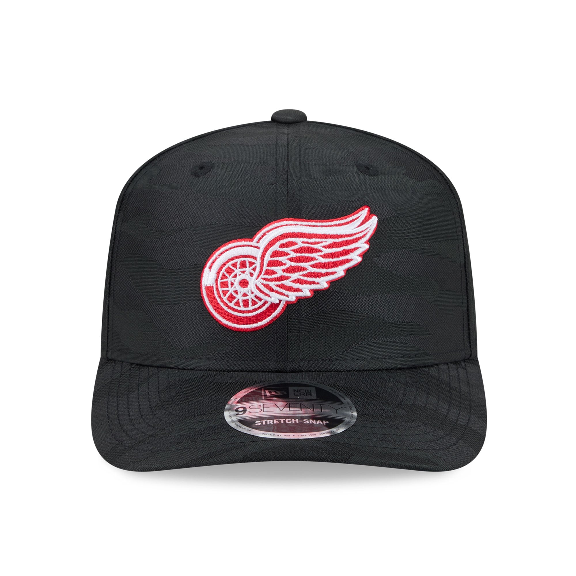 Casquette ajustable perforée New Era Detroit Red Wings Camo noire pour homme 9SEVENTY