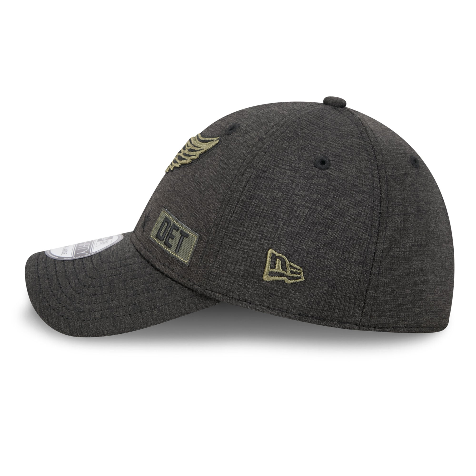 Casquette extensible New Era noire Detroit Red Wings Stealth Mode Flex 39Thirty pour homme