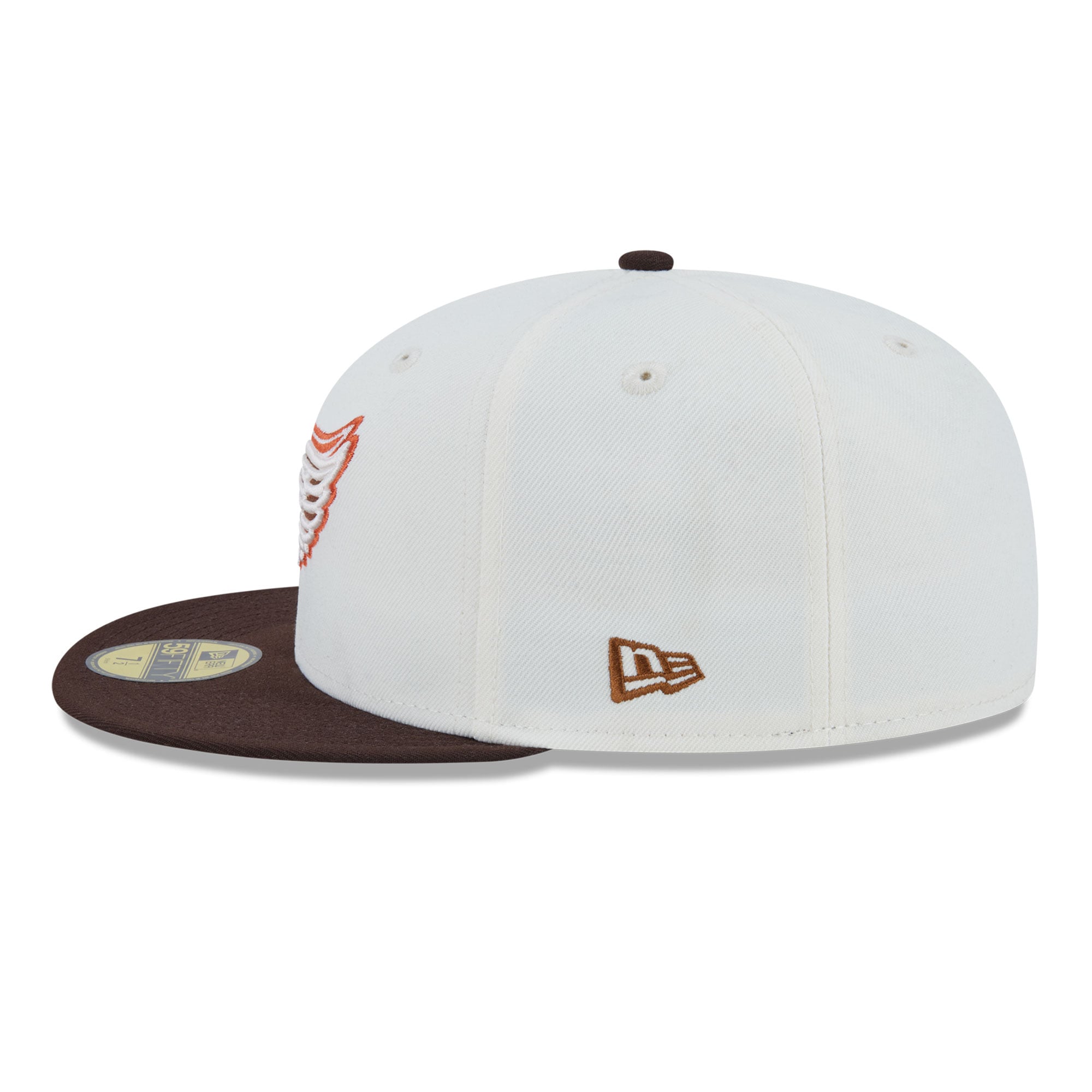 Casquette ajustée New Era 59FIFTY crème pour homme, Detroit Red Wings, motif citrouille épicée