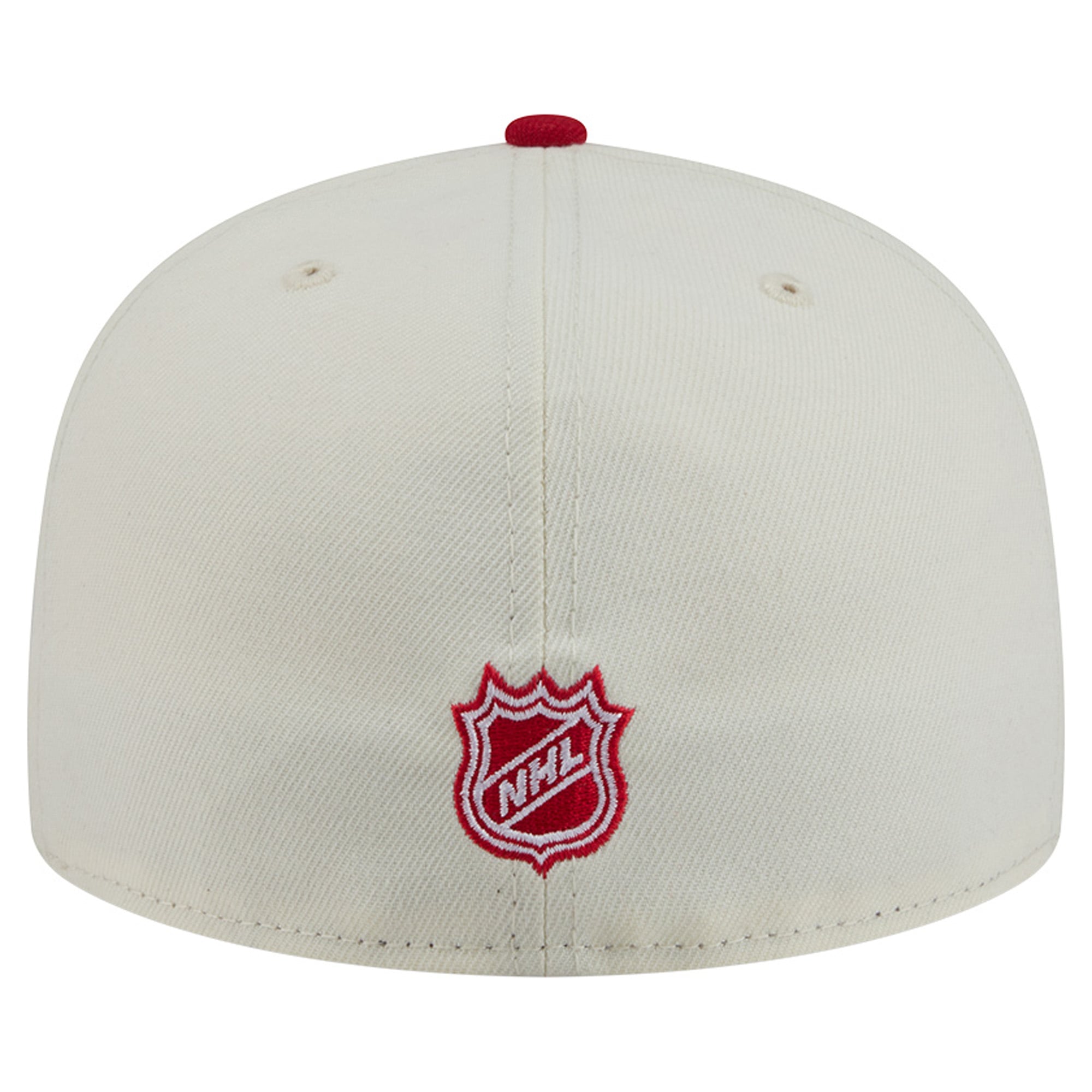 Casquette ajustée New Era 59FIFTY crème/rouge Detroit Red Wings pour homme
