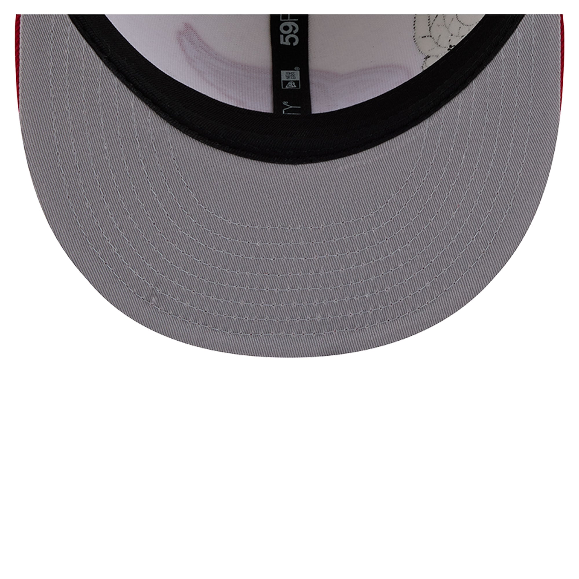 Casquette ajustée New Era 59FIFTY crème/rouge Detroit Red Wings pour homme