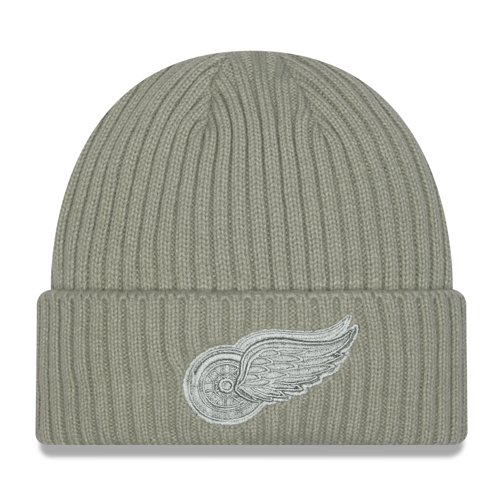 Bonnet à revers New Era vert sauge Detroit Red Wings pour homme