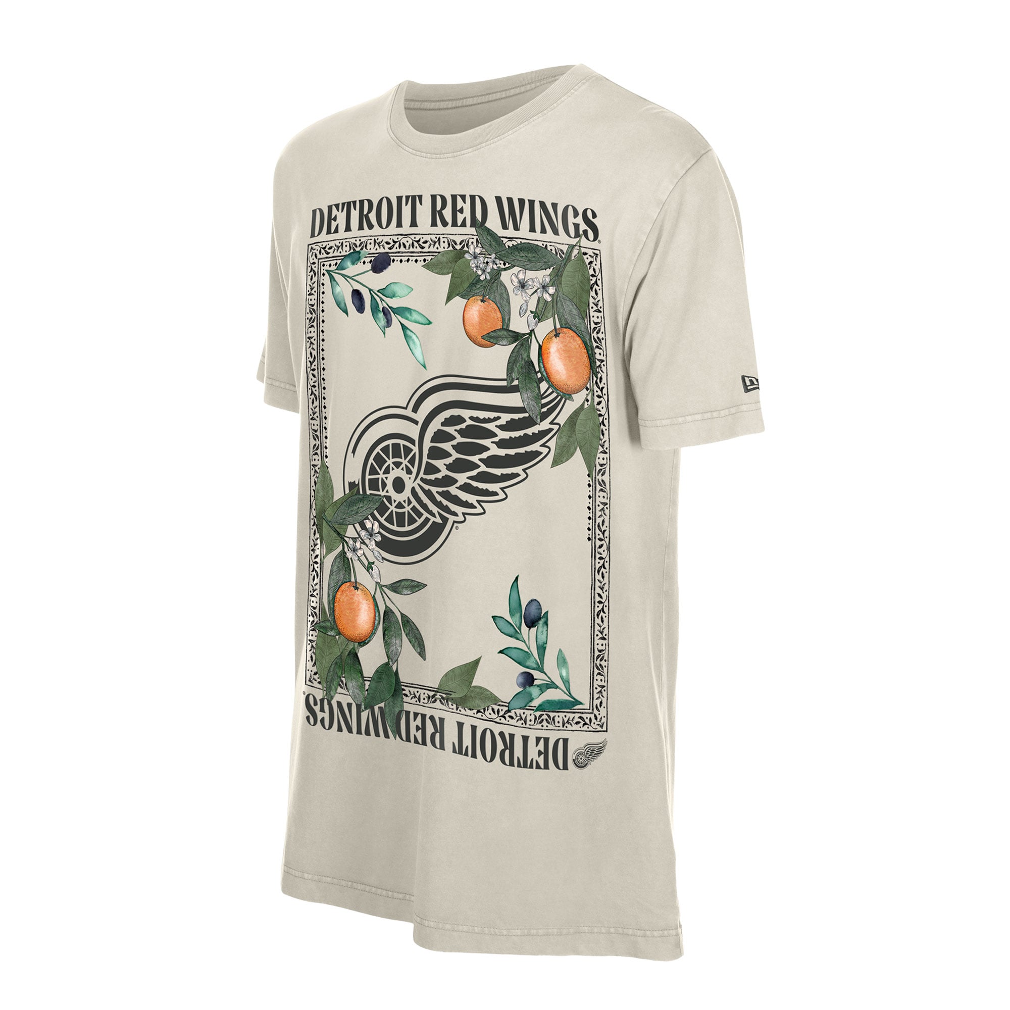 T-shirt fleuri New Era sable Detroit Red Wings pour homme