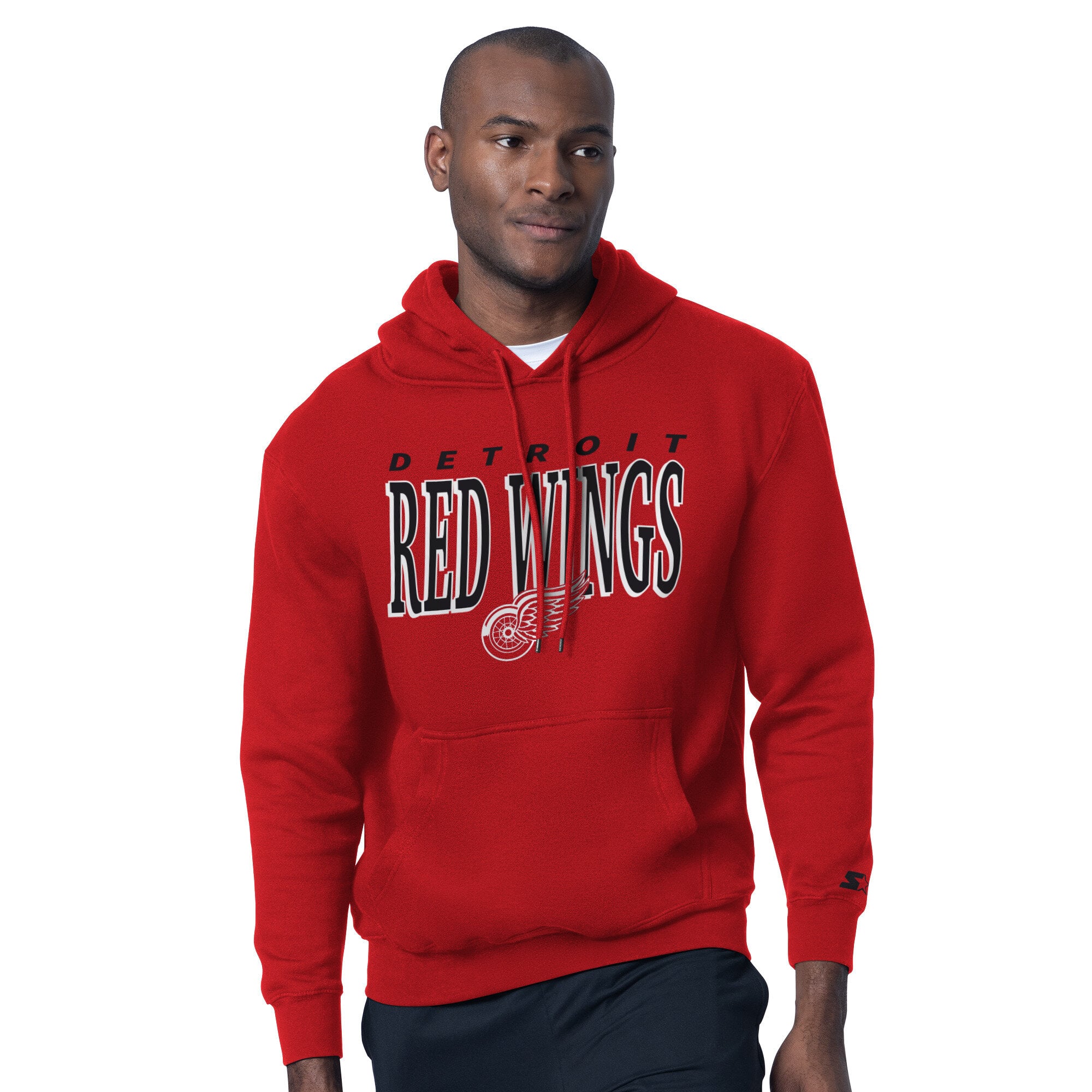 Ensemble t-shirt et sweat à capuche Starter rouge Detroit Red Wings pour homme