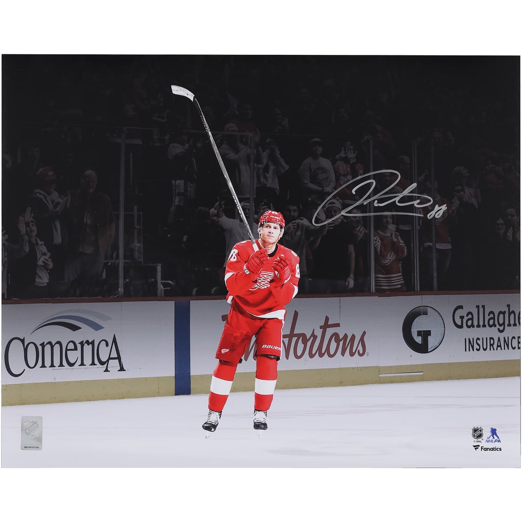 Patrick Kane Detroit Red Wings Autographed Fanatics Authentic 16" x 20" 500th NHL Goal Celebration Photograph 