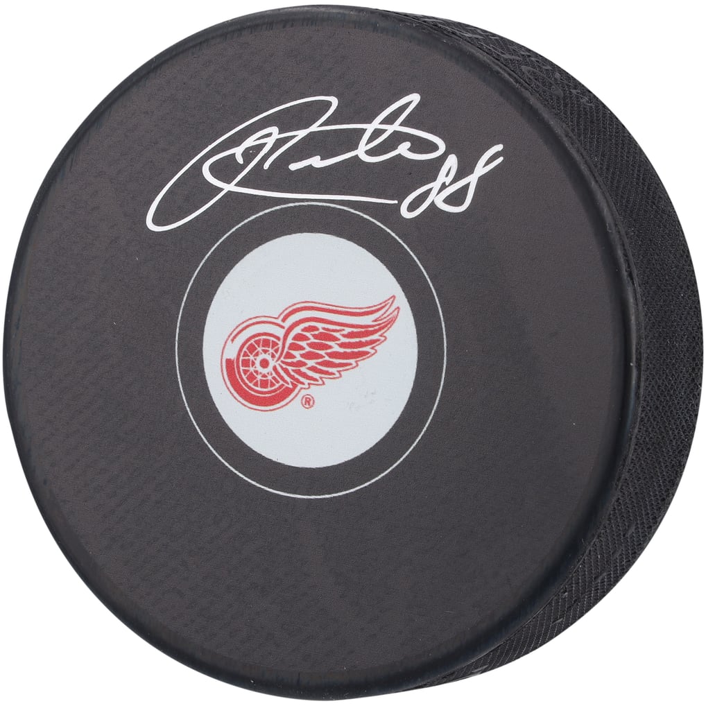 Authentique rondelle de hockey autographiée par Patrick Kane des Red Wings de Detroit