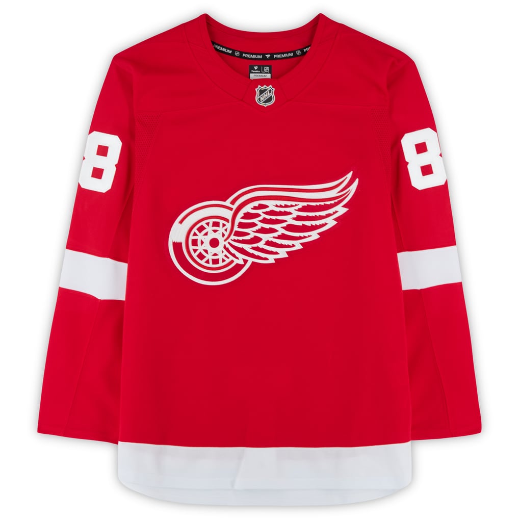 Maillot Fanatics Premium rouge authentique et autographié de Patrick Kane, des Red Wings de Détroit