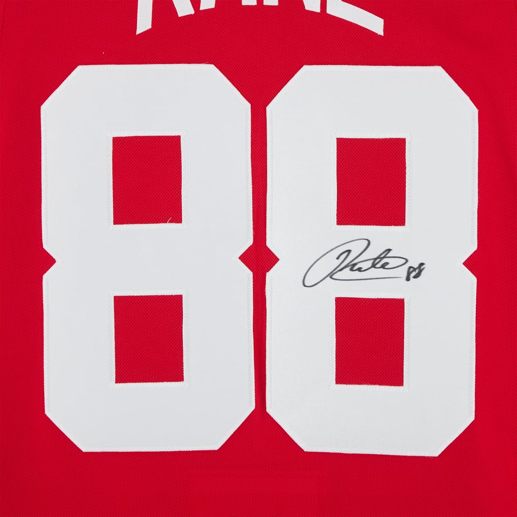 Maillot Fanatics Premium rouge authentique et autographié de Patrick Kane, des Red Wings de Détroit