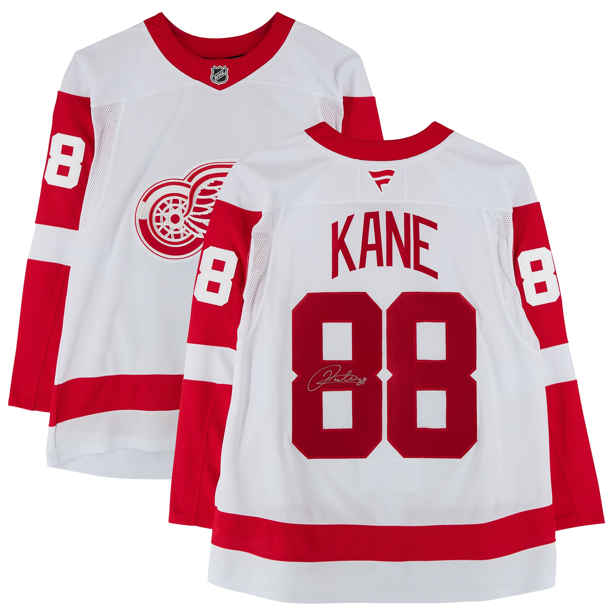 Patrick Kane Detroit Red Wings Autographed White Fanatics Premium Jersey