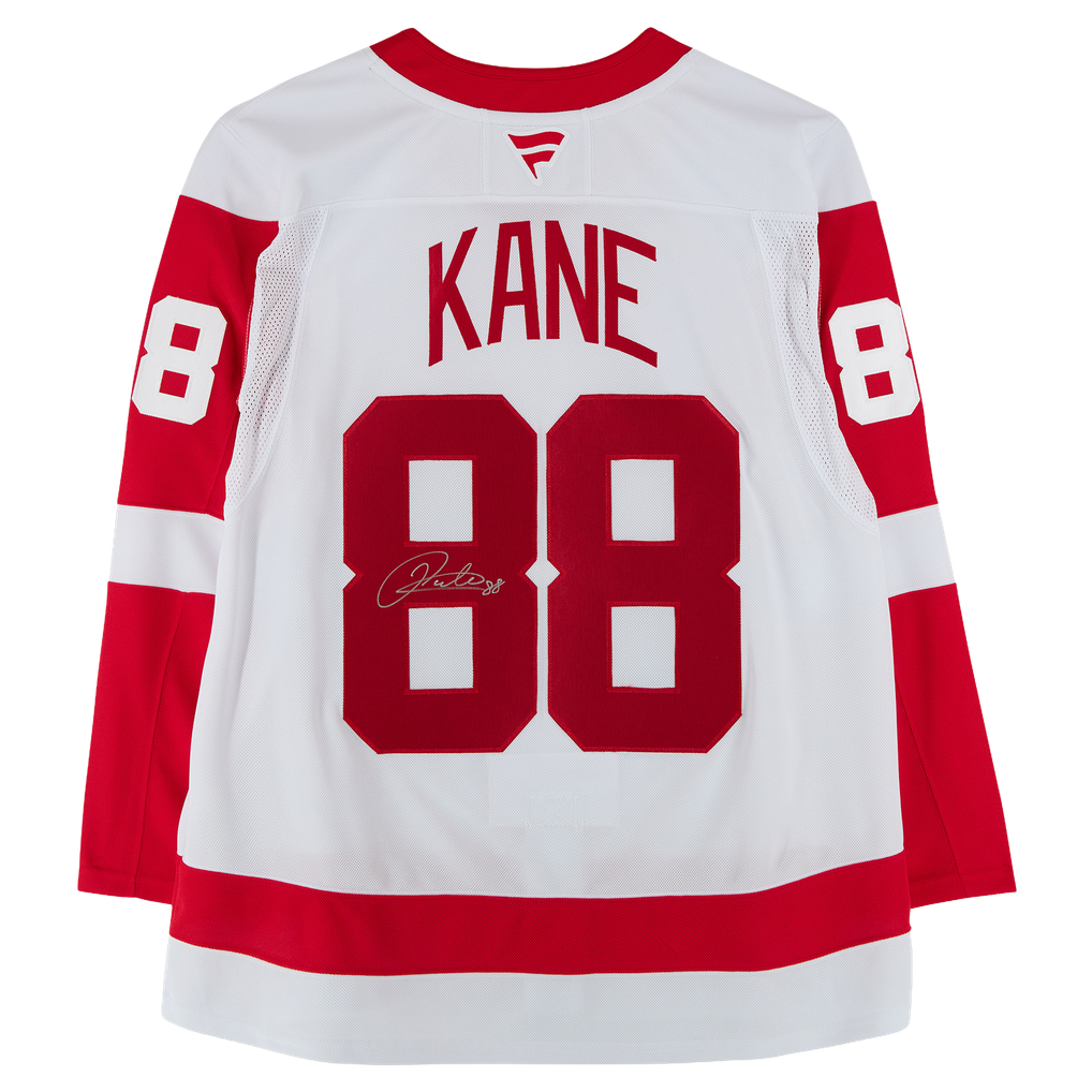 Patrick Kane Detroit Red Wings Autographed Fanatics Authentic White Fanatics Premium Jersey