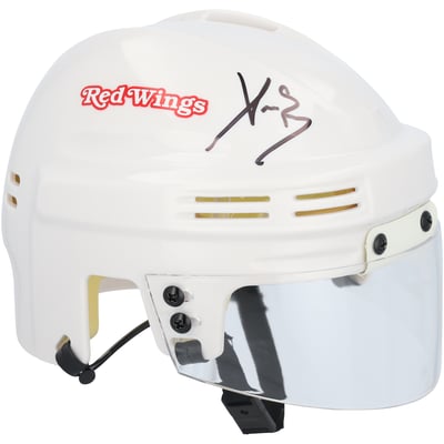 Pavel Datsyuk Detroit Red Wings Autographed Fanatics Authentic White Mini Helmet  