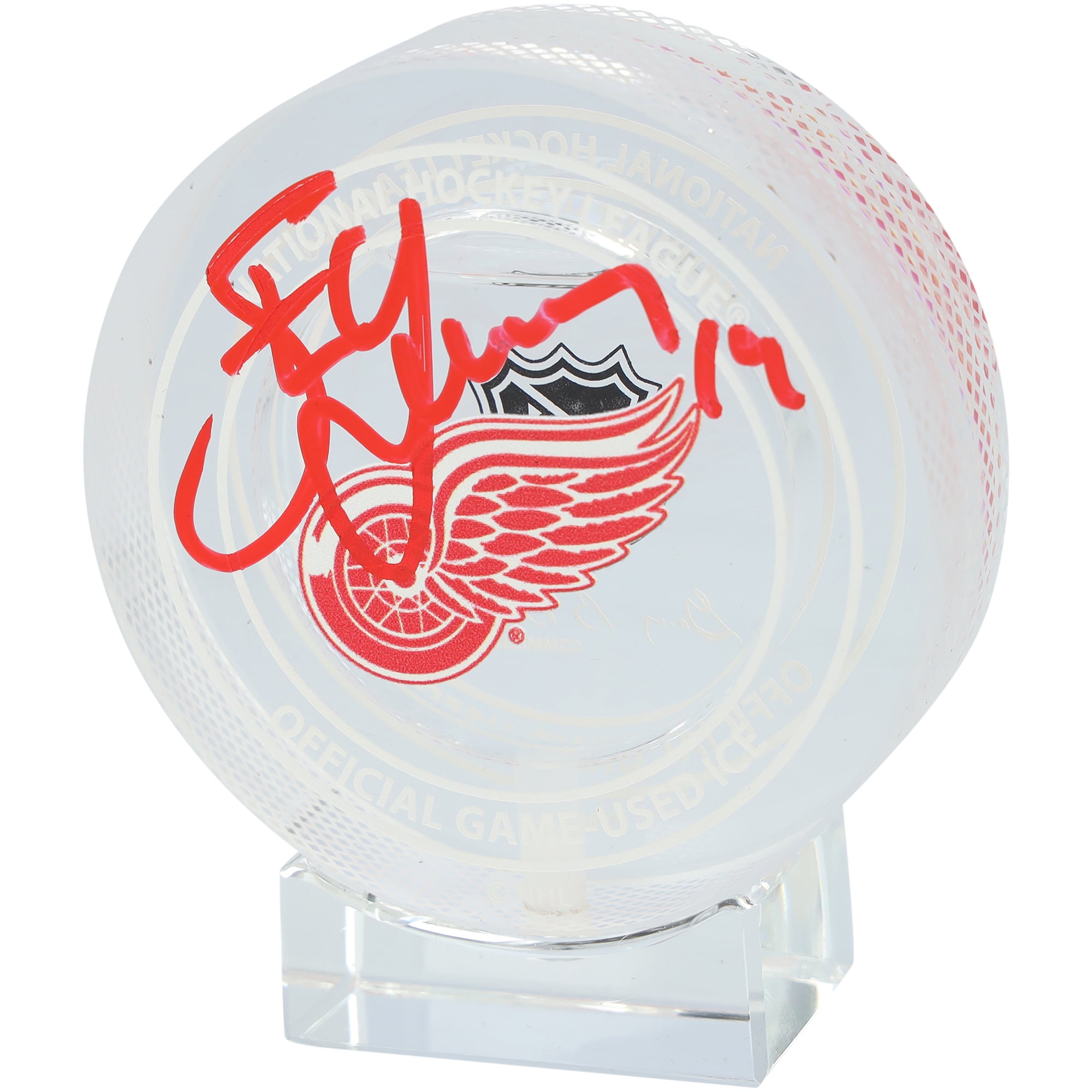 Steve Yzerman Detroit Red Wings Autographed Fanatics Authentic Crystal ...