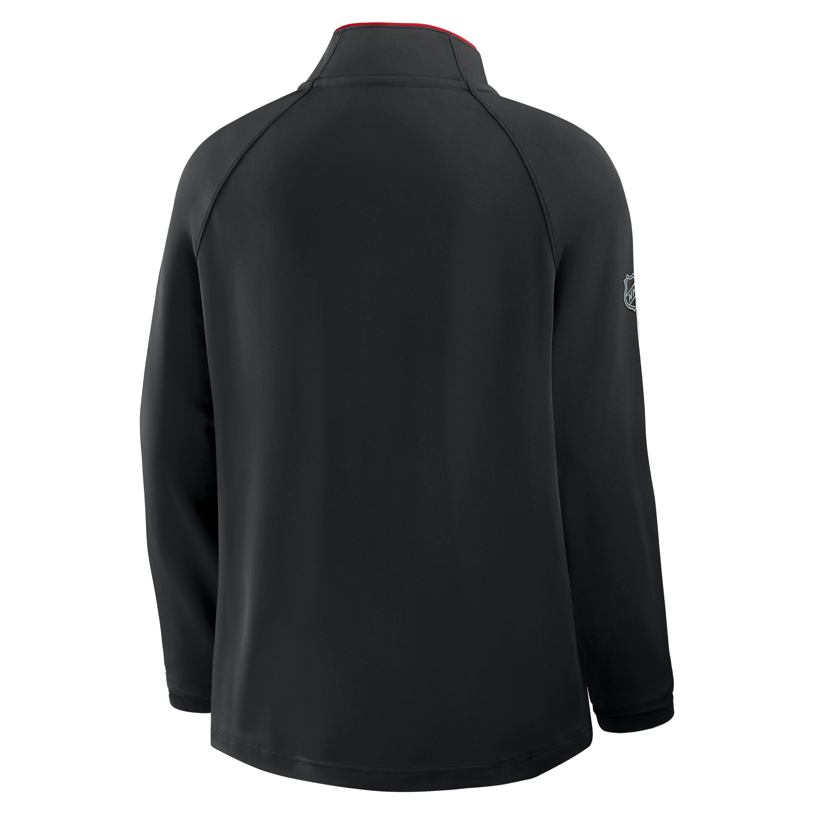 Women's Fanatics Black Detroit Red Wings Authentic Pro Rink Lightweight Quarter-Zip Pullover
