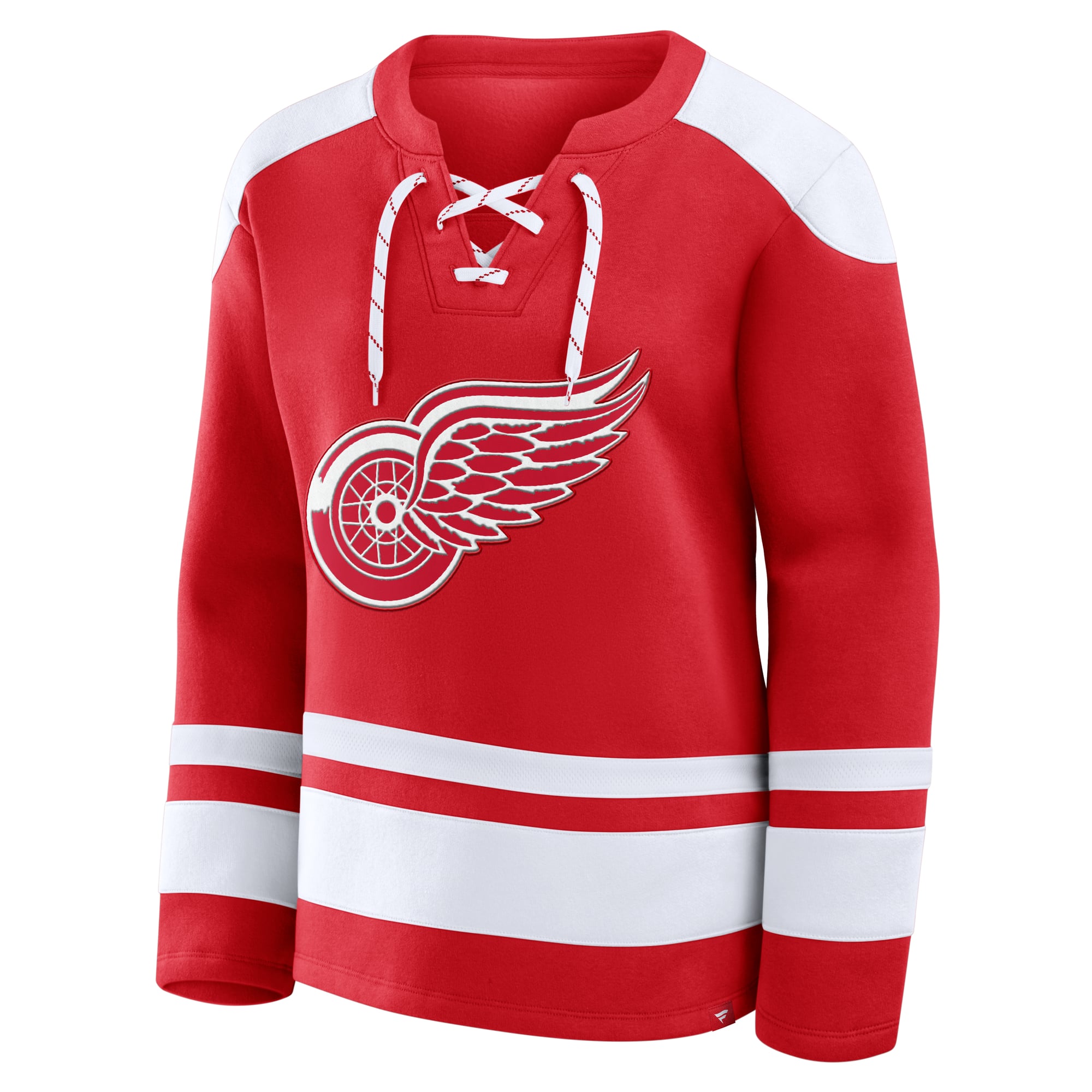 Sweat-shirt à lacets manches longues Icing Red Detroit Wings pour femmes Fanatics