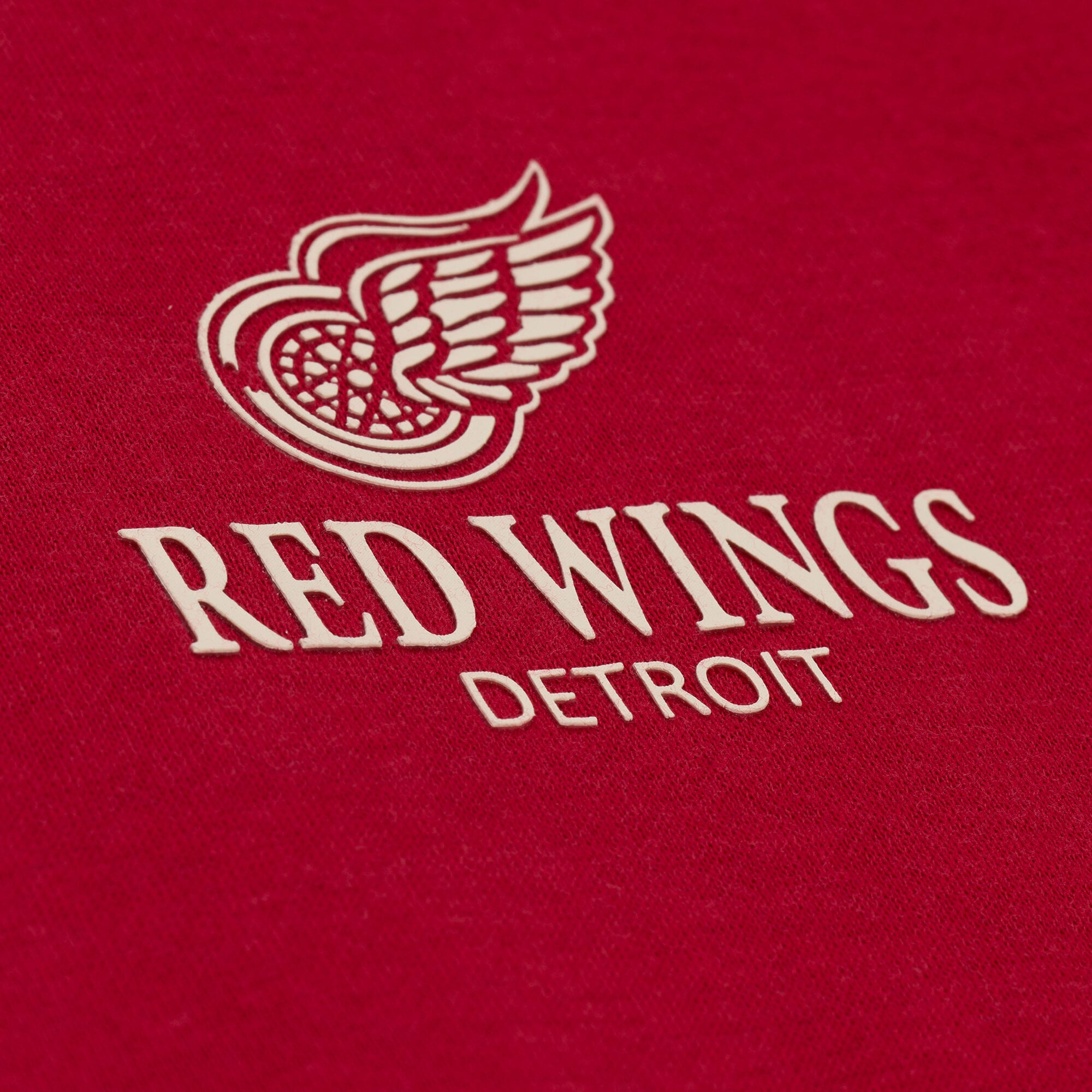 Women's Mitchell & Ness Red Detroit Wings Core Essentials Sweatshirt