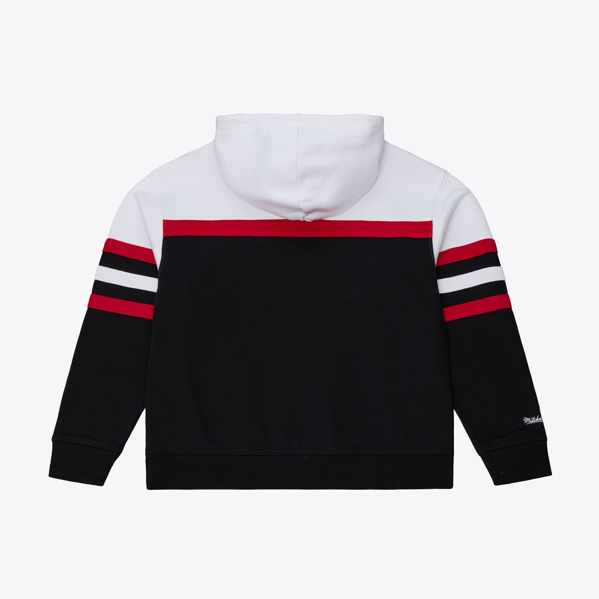 Women's Mitchell & Ness  White/Black Detroit Red Wings Head Coach Hoodie