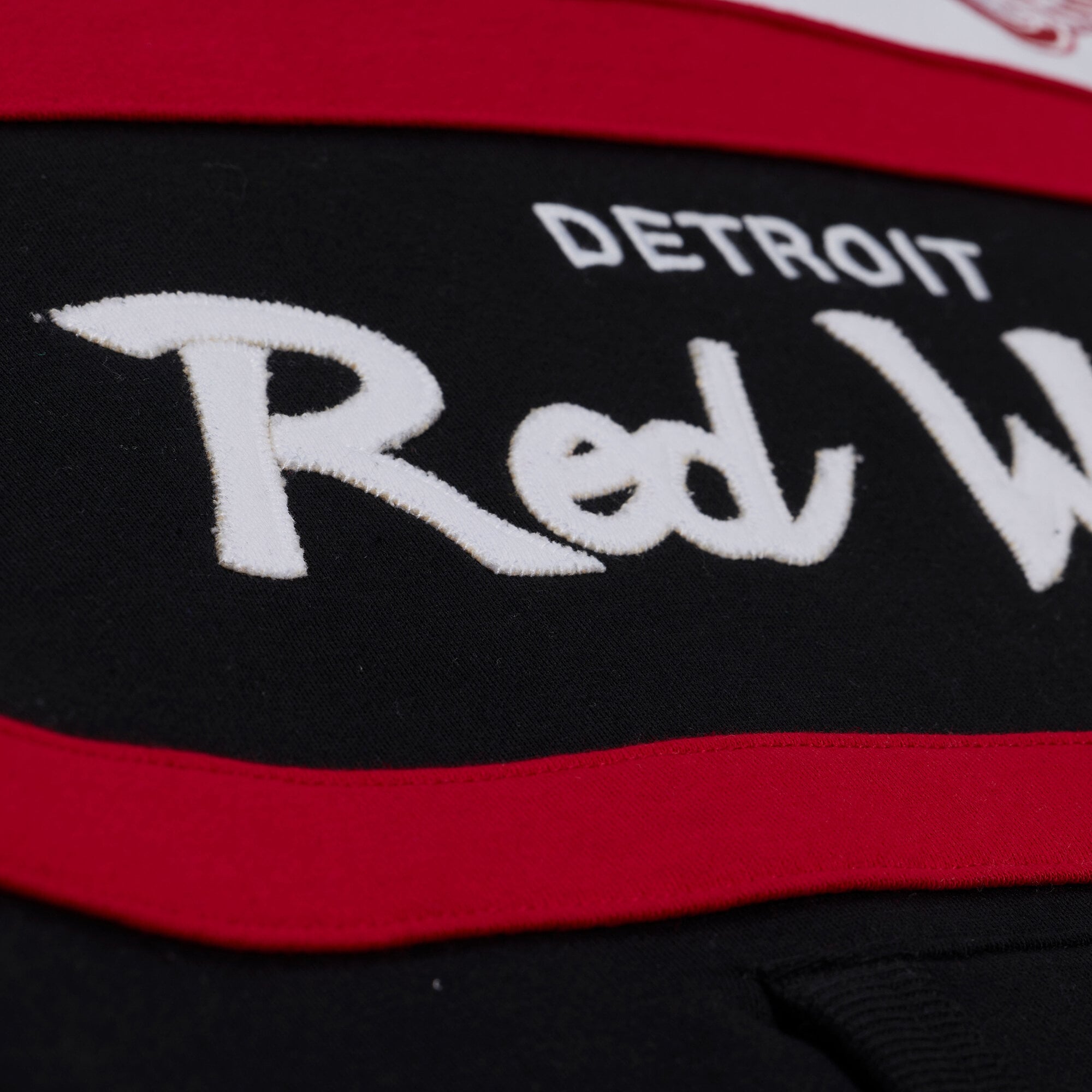 Women's Mitchell & Ness  White/Black Detroit Red Wings Head Coach Hoodie