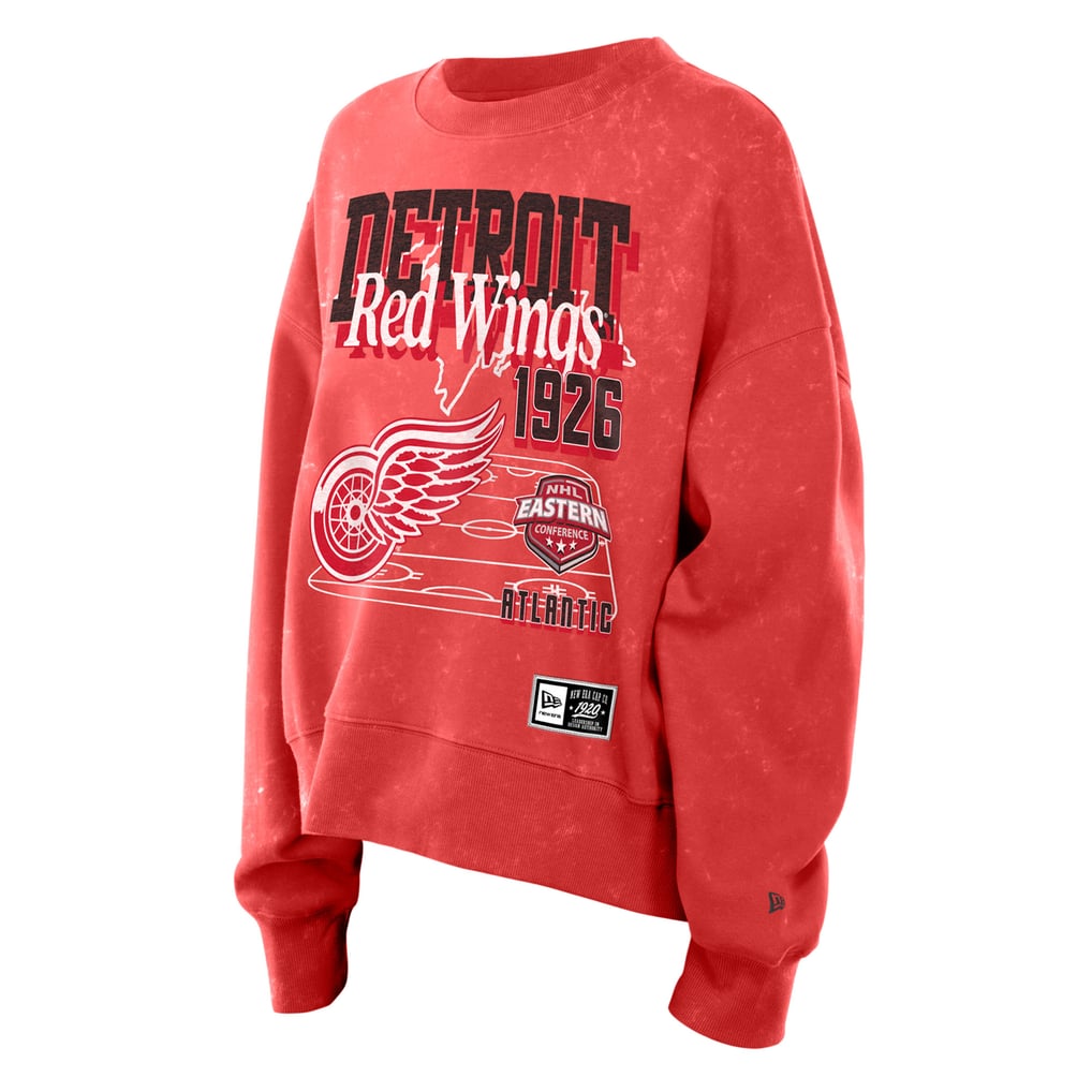 Detroit Red Wings New Era Women's Throwback Mineral Wash French Terry ...