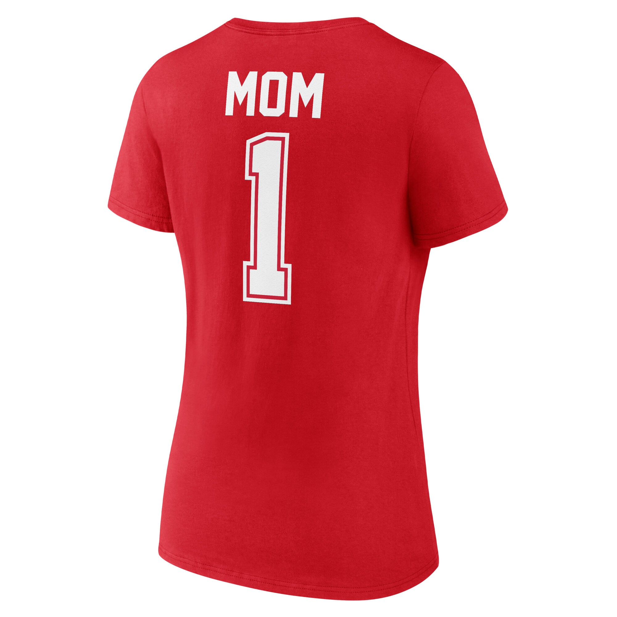 T-shirt à col en V rouge Detroit Red Wings pour femmes, spécial fête des mères