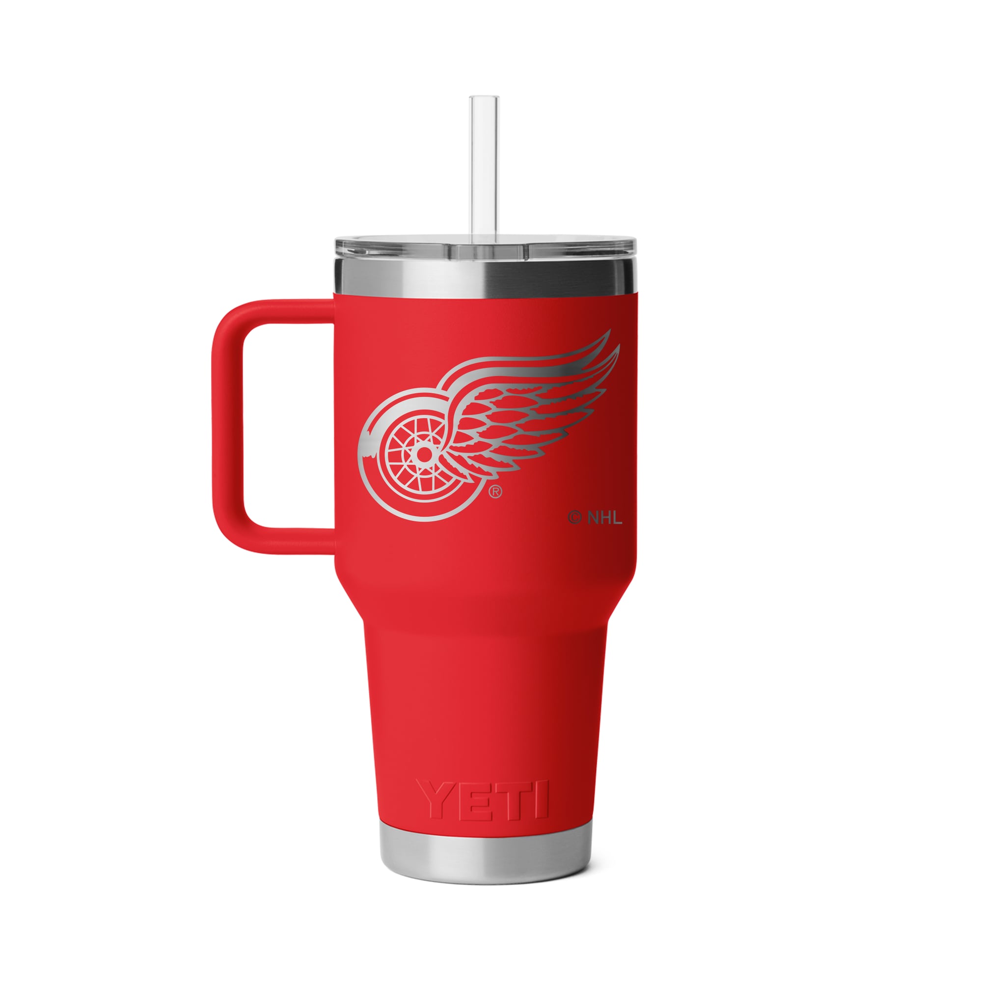 Mug à paille YETI Detroit Red Wings Rambler 2.0 de 1 litre (35 oz)