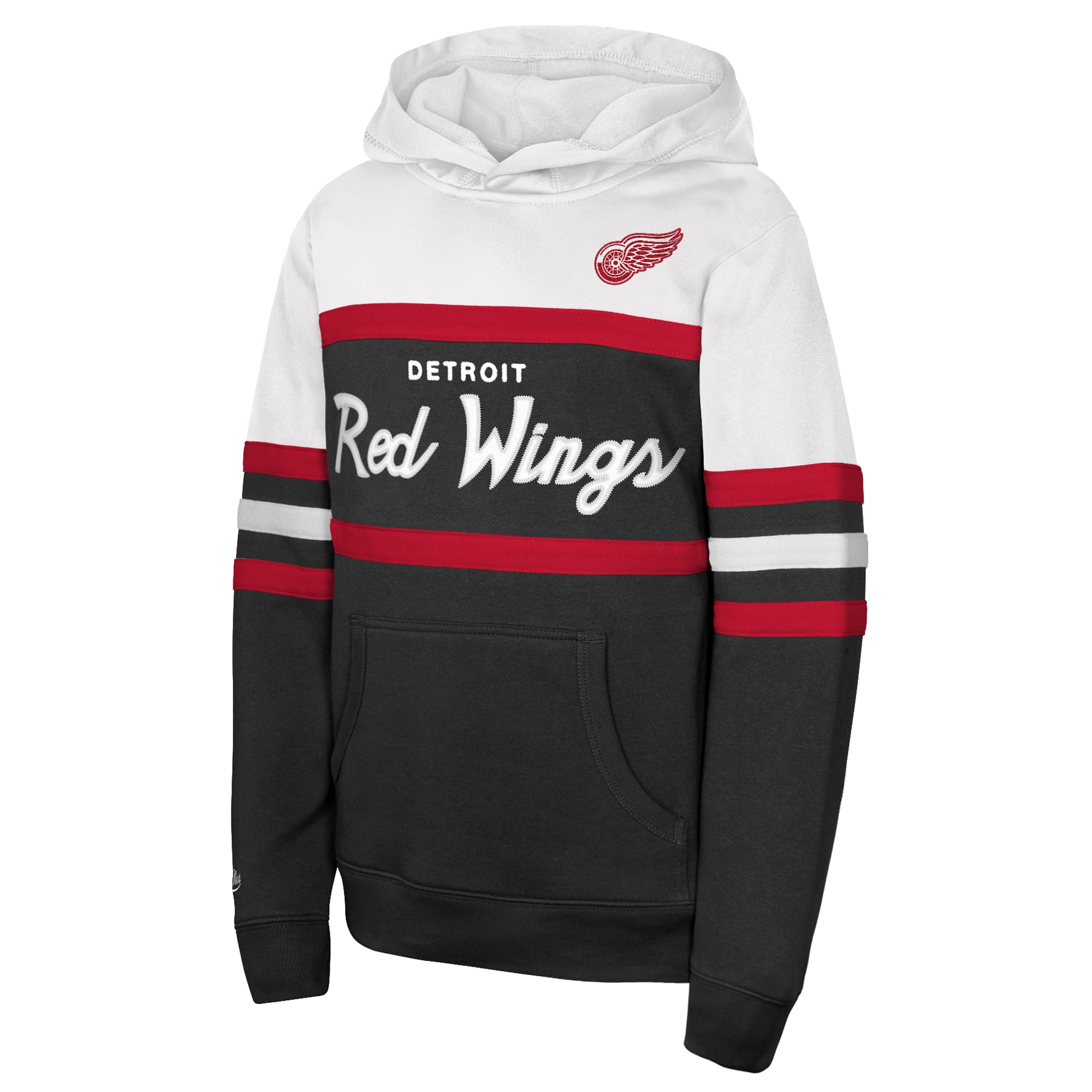 Youth Mitchell & Ness Black Detroit Red Wings Head Coach Hoodie