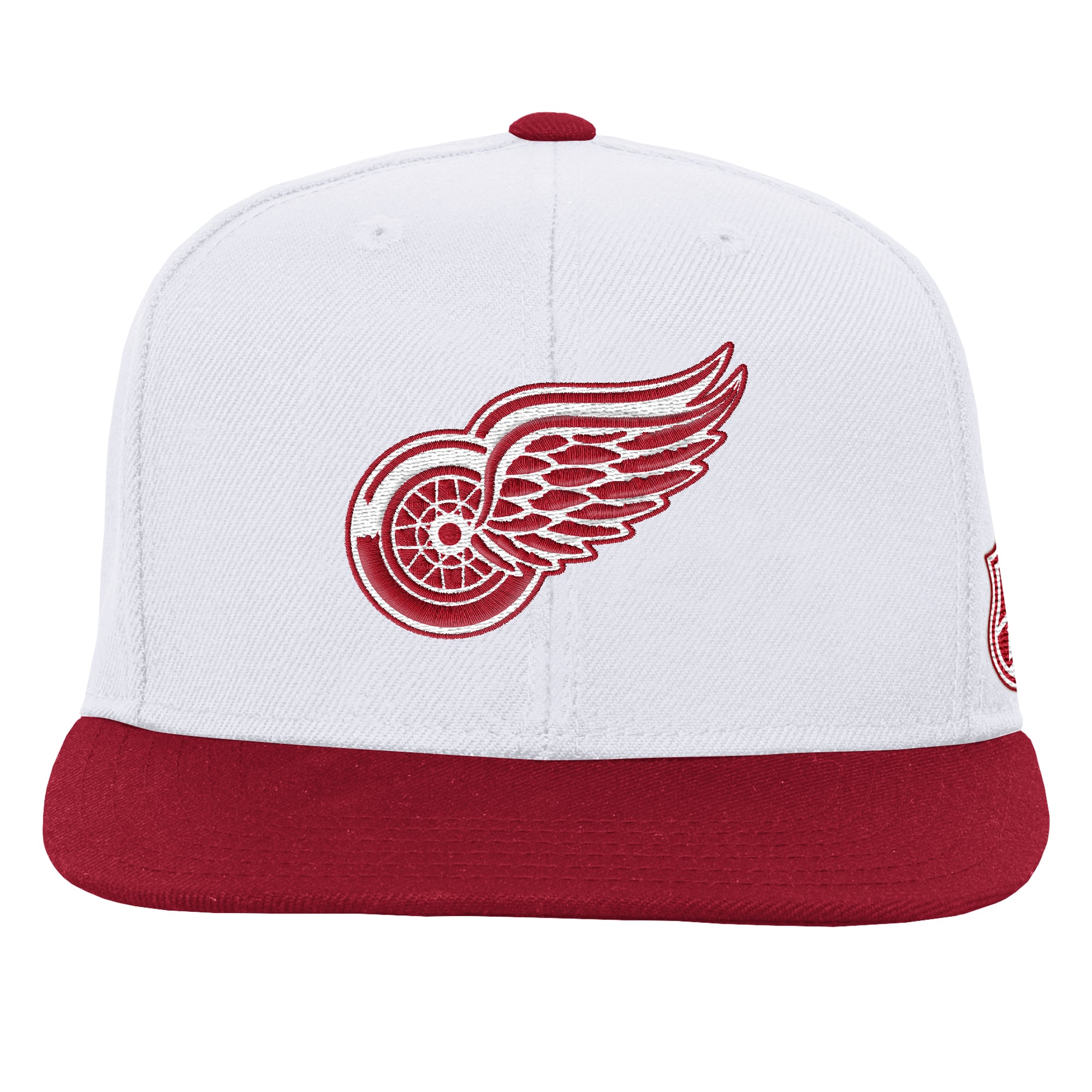 Youth Mitchell & Ness White/Red Detroit Red Wings Legendary Snapback Hat