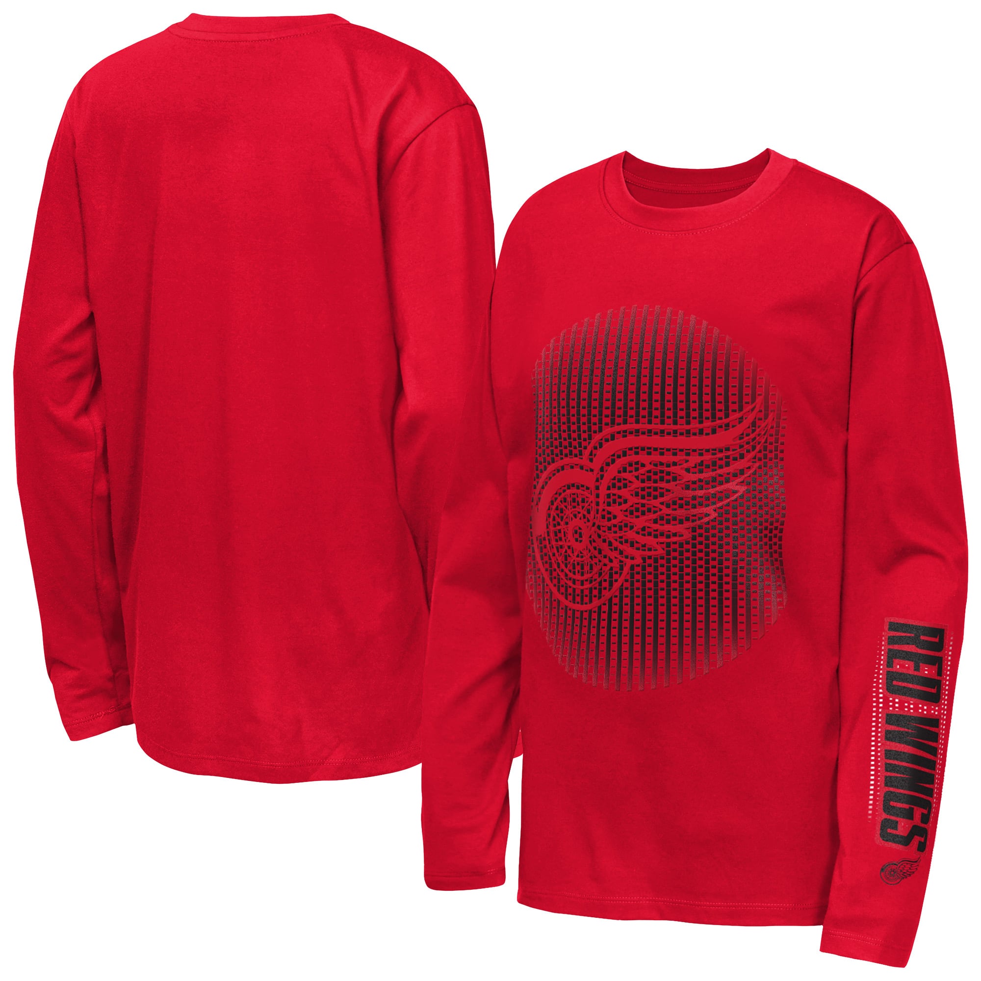 Youth Outerstuff Red Detroit Wings Regroup & Reset Long Sleeve T-Shirt