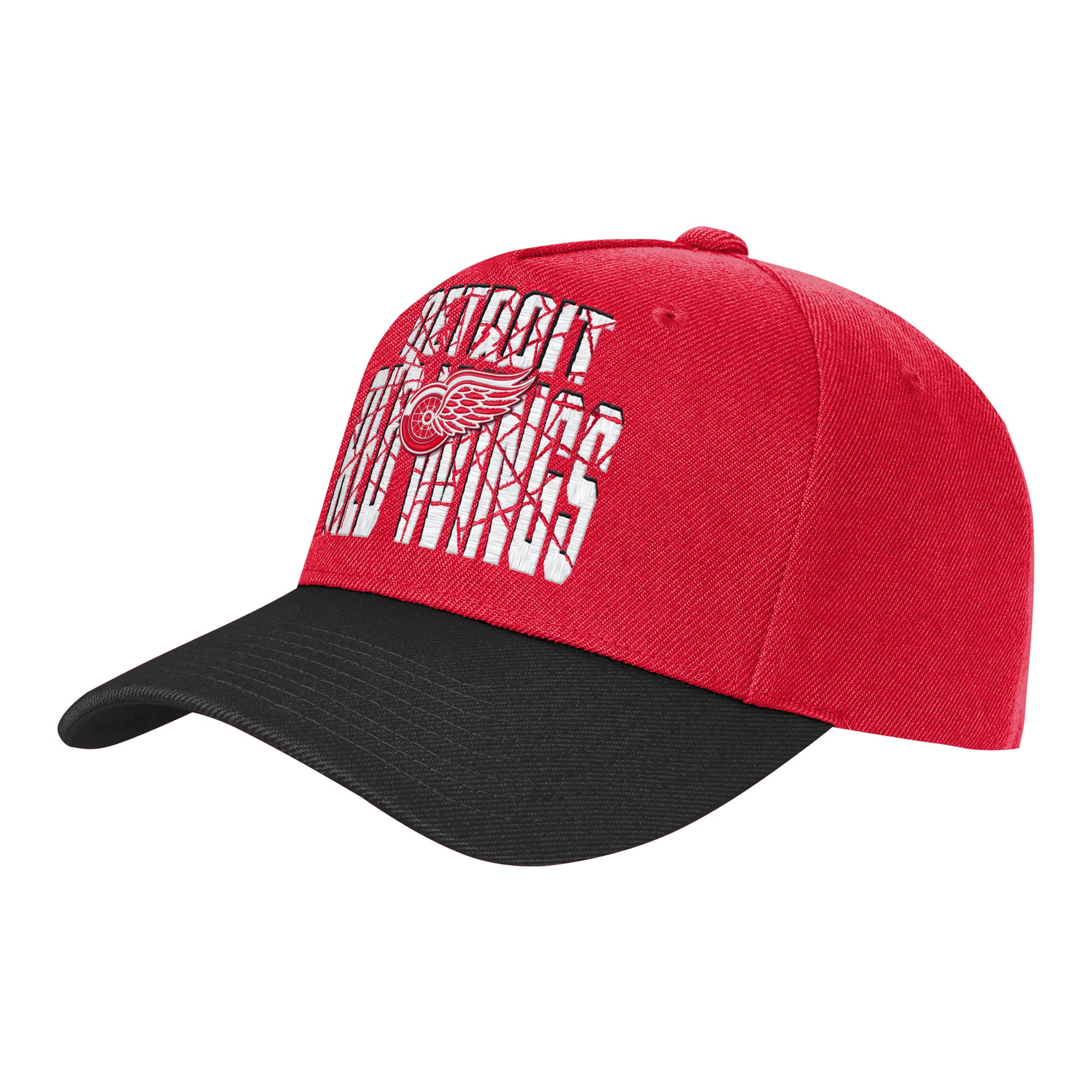 Casquette ajustable rouge et noire Detroit Red Wings pour jeunes Outerstuff