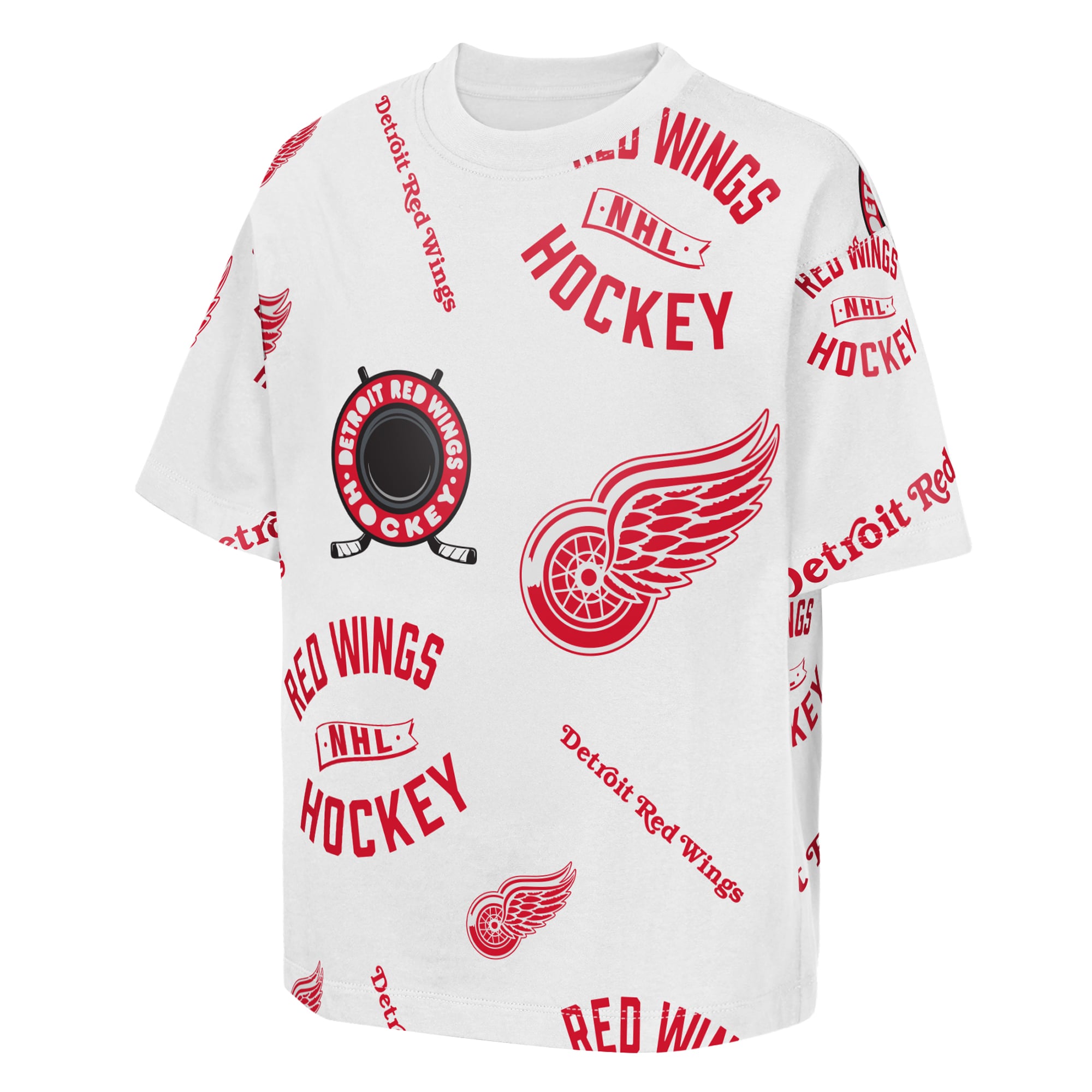 T-shirt blanc Youth Outerstuff Detroit Red Wings Unstoppable Elevated