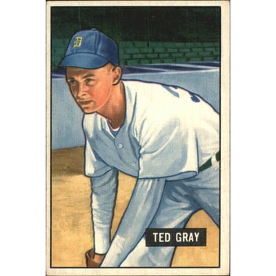 1951 Bowman #178 Ted Gray