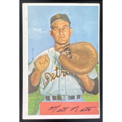 1954 Bowman #183 Matt Batts
