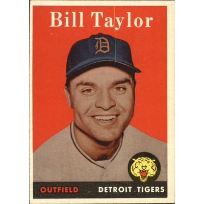 1958 Topps #389 Bill Taylor