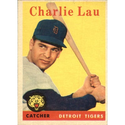 1958 Topps #448 Charlie Lau RC