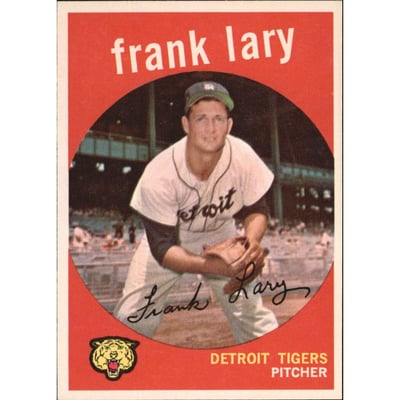 1959 Topps #393 Frank Lary