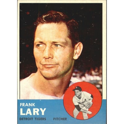 1963 Topps #140 Frank Lary