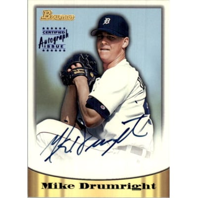 1998 Bowman Certified Blue Autographs #26 Mike Drumright