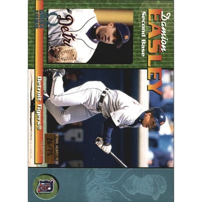 1999 Pacific Omega Platinum Blue #88 Damion Easley
