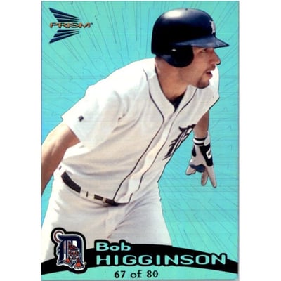 1999 Pacific Prism Holographic Blue #58 Bob Higginson